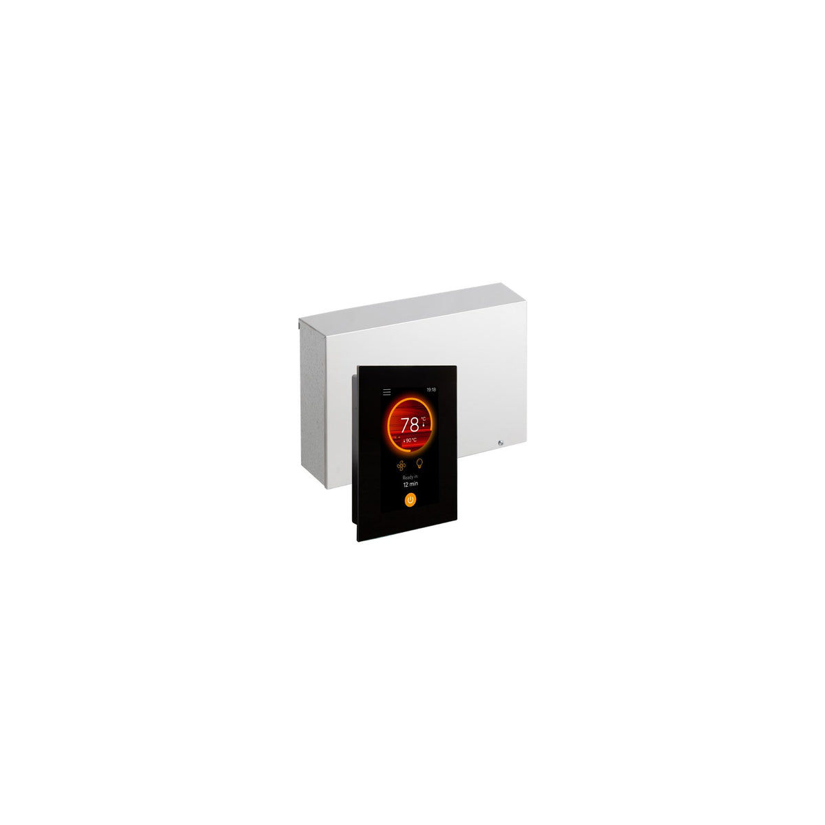 Harvia Fenix control panel and power unit, both included in the Spirit heater kit