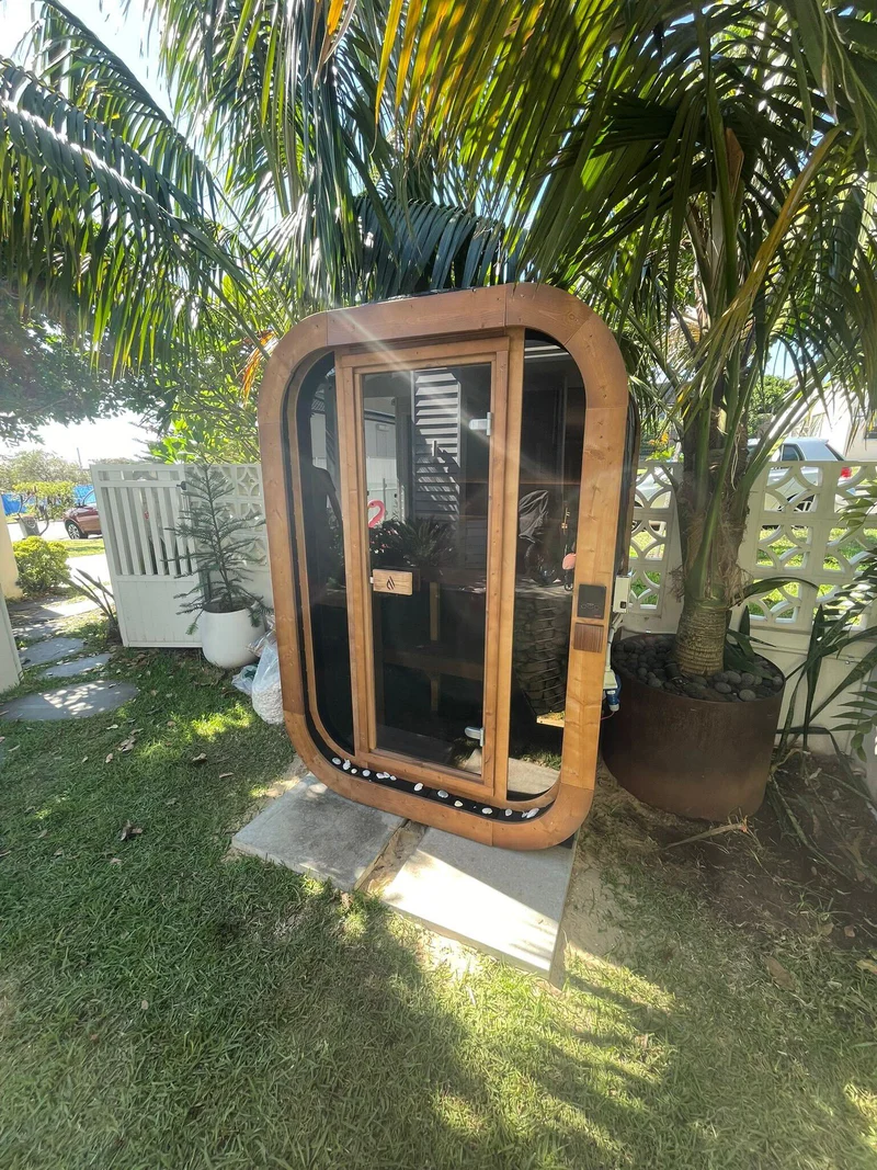 Coastal outdoor install, walking distance to the beach.