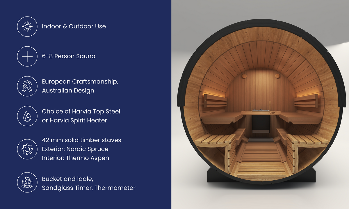 Meridian Barrel Sauna