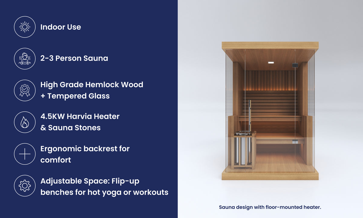 Halo Traditional Sauna - 2-3 Person