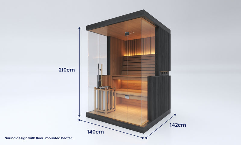 Halo Indoor Traditional Sauna - 2-3 Person
