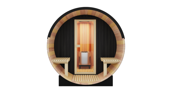 PlusLife Outdoor Barrel Sauna